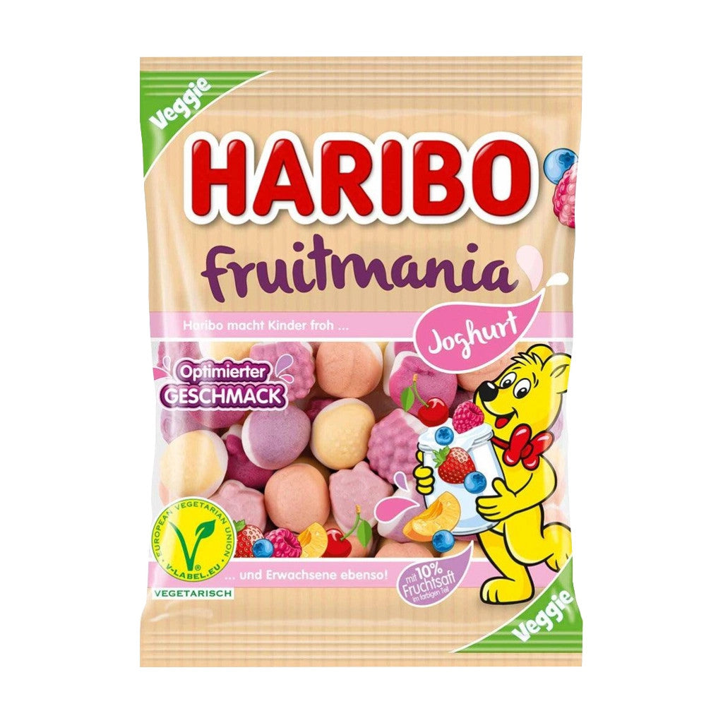 Haribo Fruitmania Yoghurt Fruit Gummies 160g (Germany)