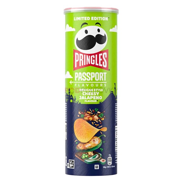 Pringles Passport Mexican Style Cheesy Jalapeno 165g (USA)