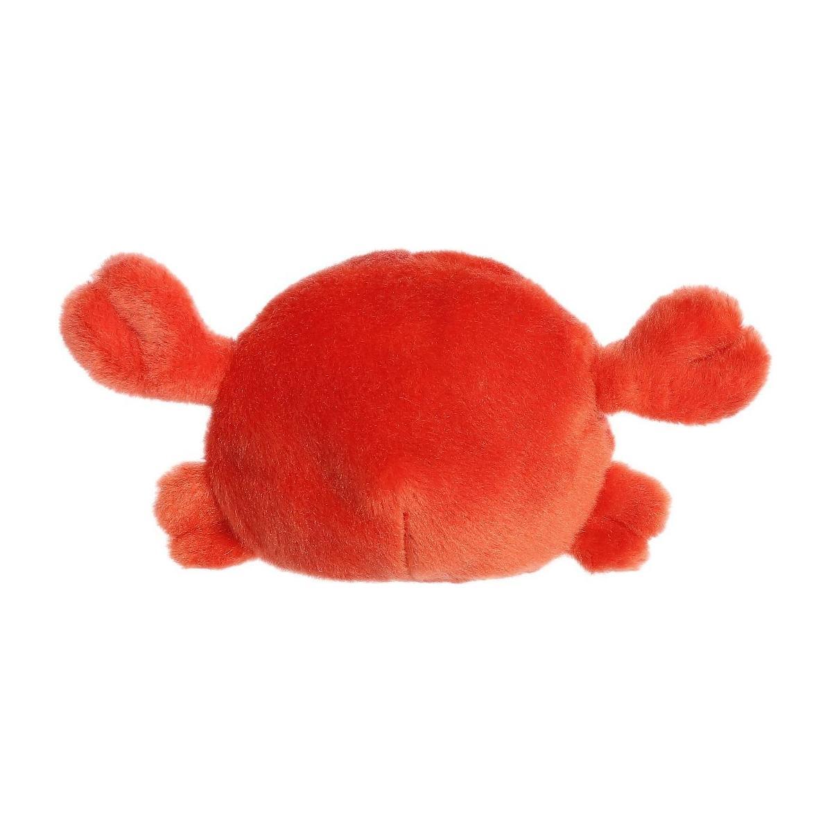 The Twice as Sweet Palm Pal Snippy Crab is a round, plush red crab with small claws and legs—perfect for any aquatic party theme.