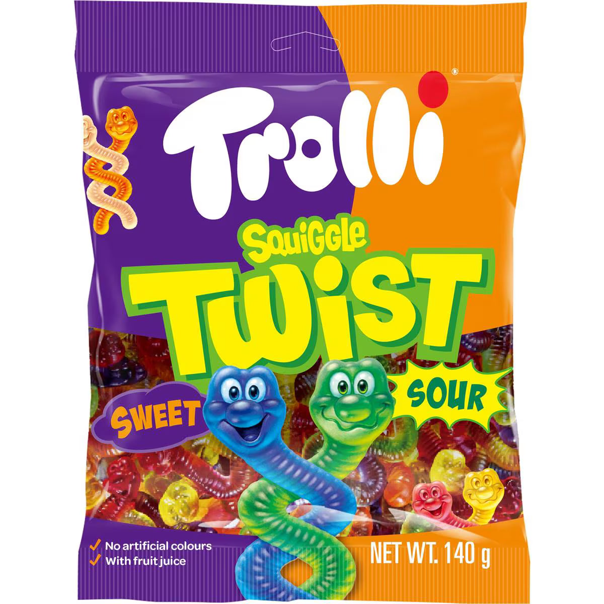 Trolli Squiggle Twist Sweet & Sour 140g (China)